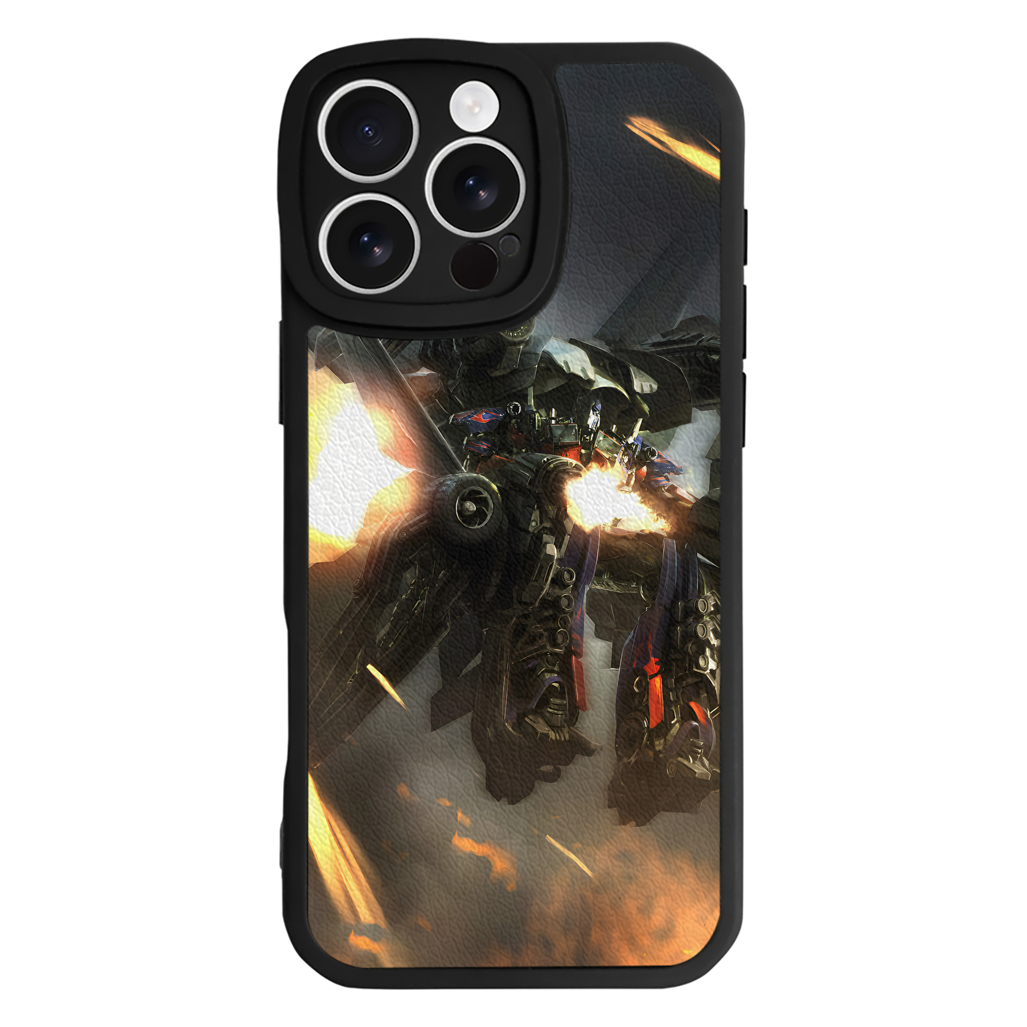 （画像用） Transformers トランスフォーマー 【iPhone 16シリーズ対応】シリコンスマホケース（レザー調） 材質：シリコン